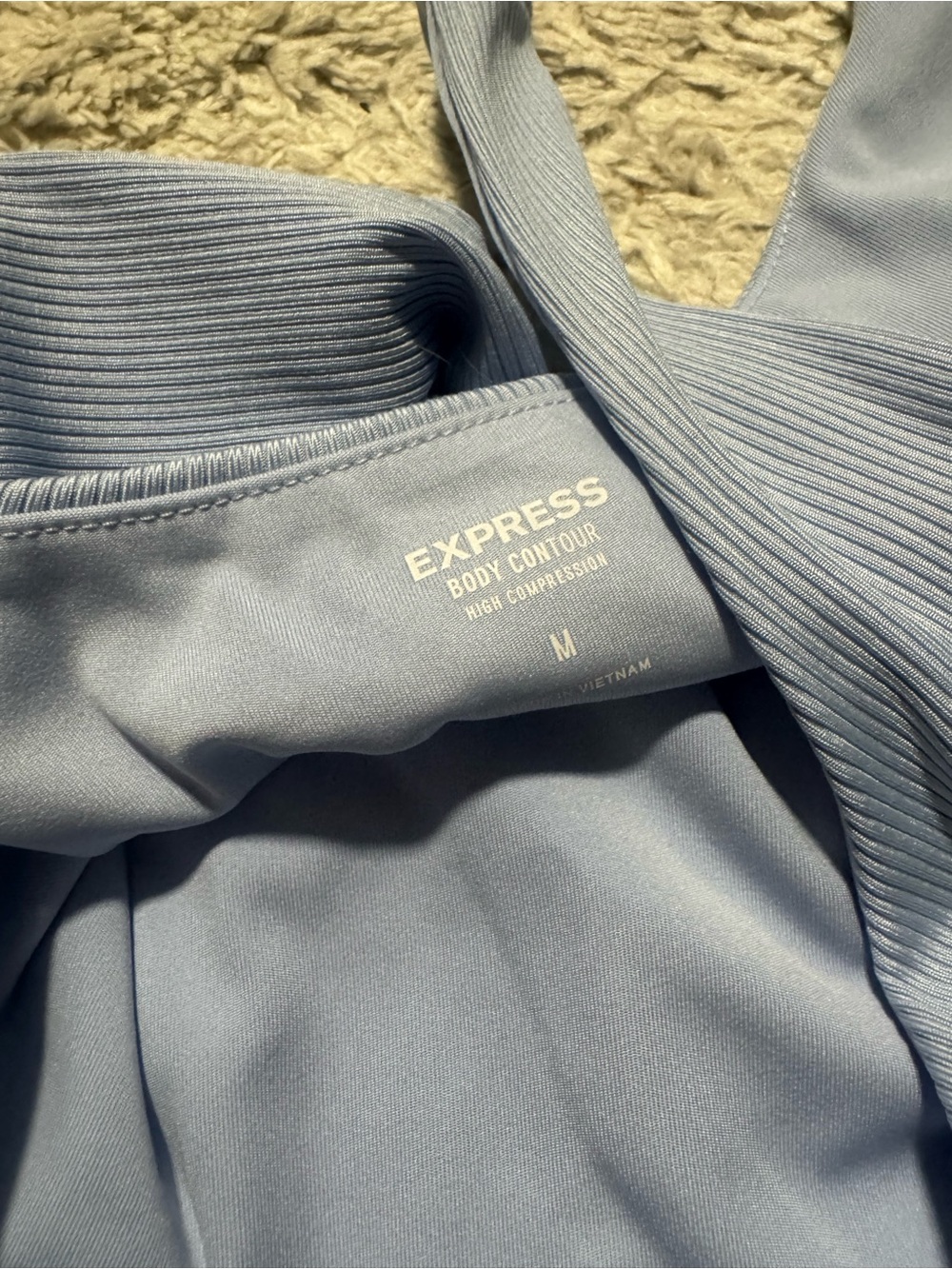 Express Body Contour Ribbed Bodysuit - Picture 2 of 2